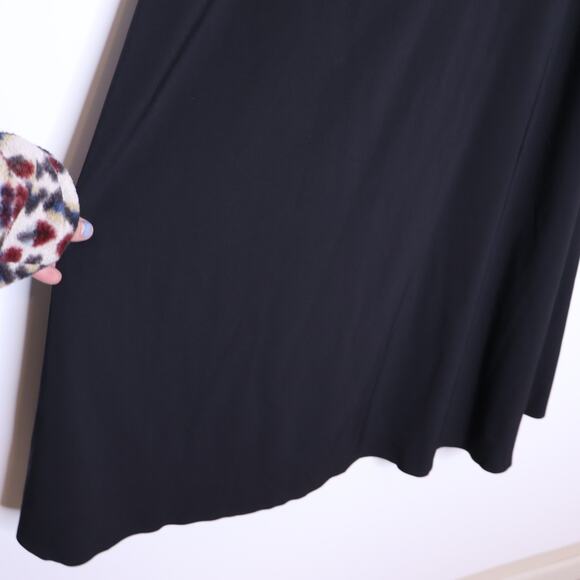 ATHLETA Ryder Dress Black Midi Length A-Line Cut Out Back Casual Women's S Tall - Picture 7 of 15